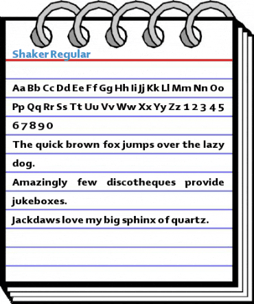 Shaker Regular Font