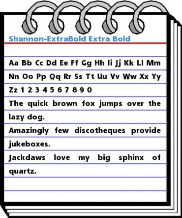 Shannon-ExtraBold Font