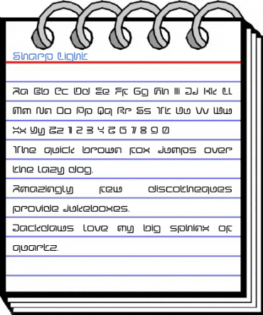 Sharp Light Font