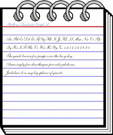 Shelley-AndanteScript A Font