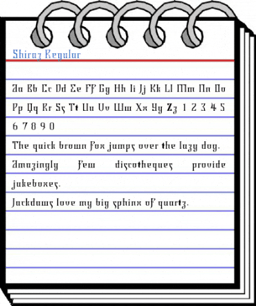 Shiraz Regular Font