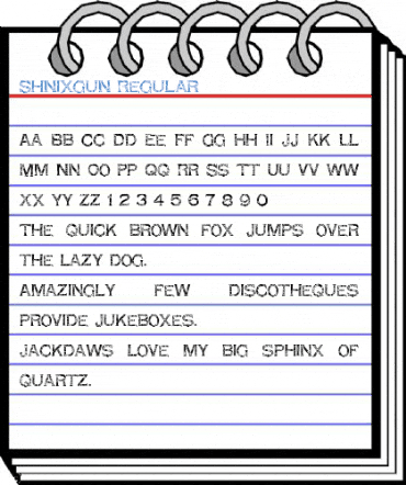 Shnixgun Regular Font