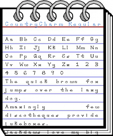 CountryCharm Regular Font