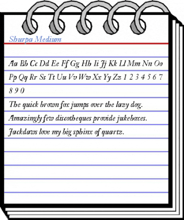 Shurpa Medium Font