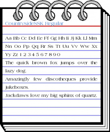 CountrysideSSK Regular Font