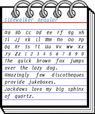 Sidewalker Regular Font