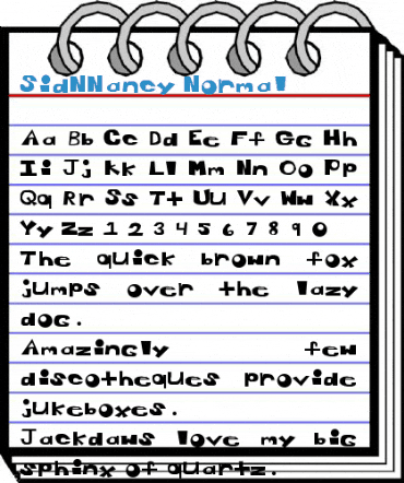 SidNNancy Normal Font