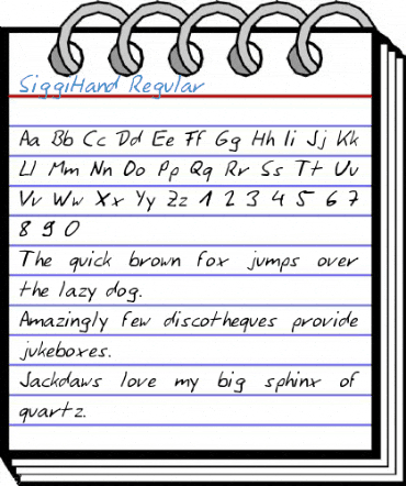 SiggiHand Regular Font