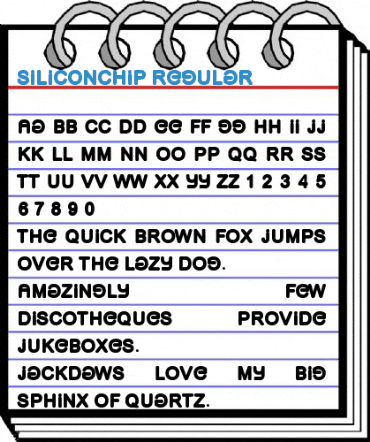 SiliconChip Regular Font