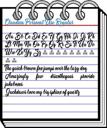 Claudina Personal Use Font