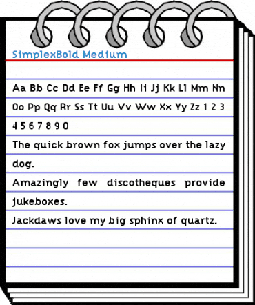 SimplexBold Medium Font