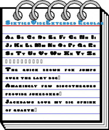 SixtiesVibeExtended Regular Font