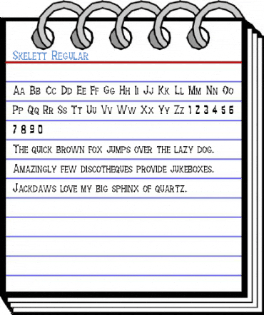 Skelett Regular Font