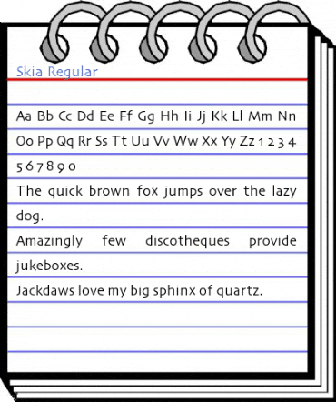 Skia Regular Font