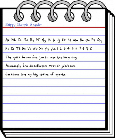 Skippy Sharpie Regular Font