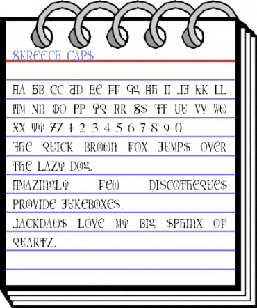 Skreech Caps Font