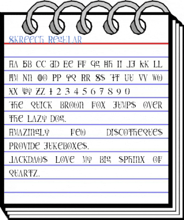 Skreech Regular Font