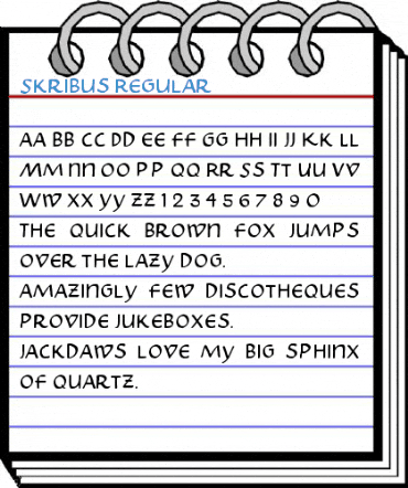 Skribus Regular Font