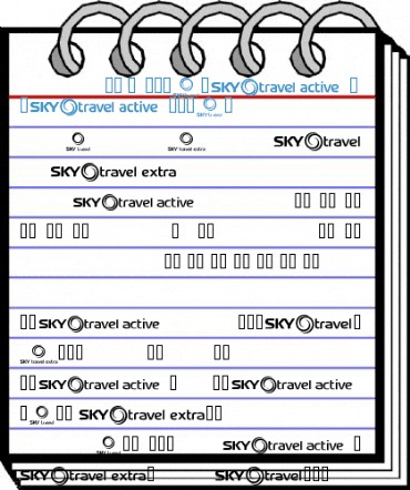 SKYfonttravel Regular Font