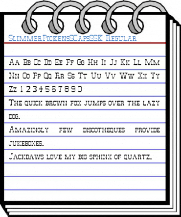 SlimmerPickensSCapsSSK Regular Font