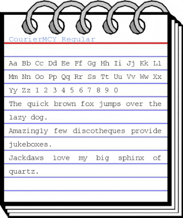 CourierMCY Regular Font