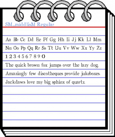 SM_middlisM Regular Font