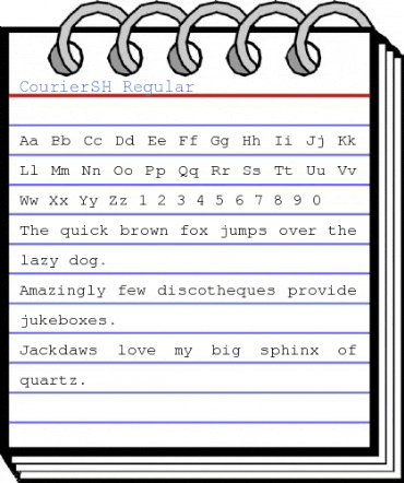CourierSH Regular Font