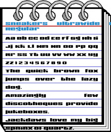 Sneakers UltraWide Biform Regular Font