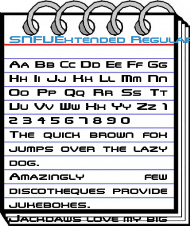 SNFUExtended Regular Font