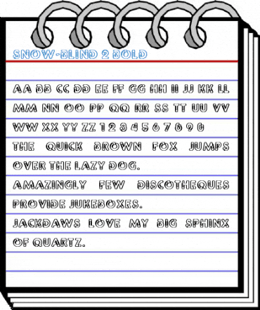 Snow-blind 2 Bold Font