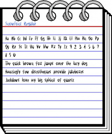 SnowFont Regular Font