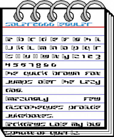 solar2000 Regular Font
