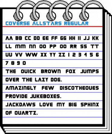 Coverse Allstars Regular Font