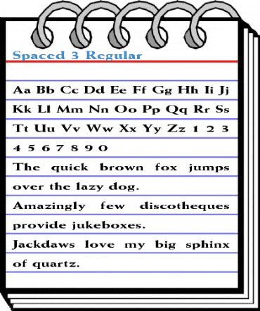 Spaced 3 Regular Font