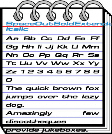 SpaceOutBoldExtended Font