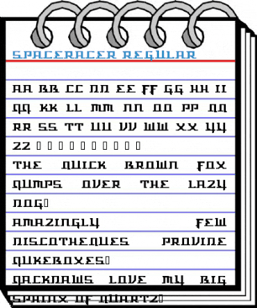 Spaceracer Regular Font
