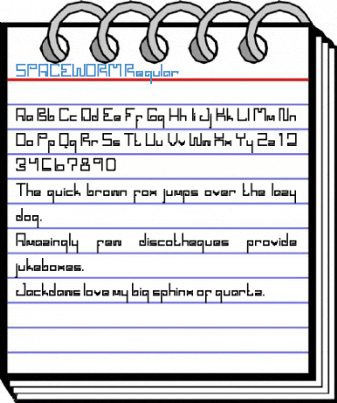 SPACEWORM Regular Font