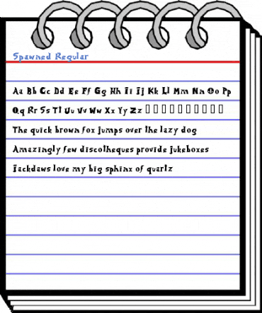 Spawned Regular Font