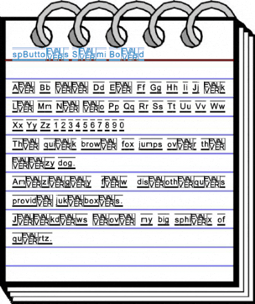 spButtons Semi Bold Font