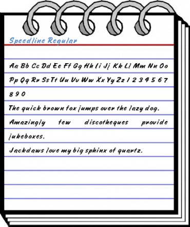 Speedline Regular Font