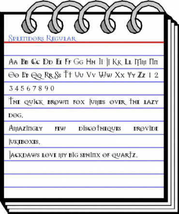 Splendors Regular Font
