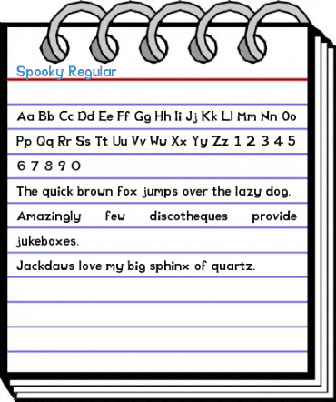 Spooky Regular Font