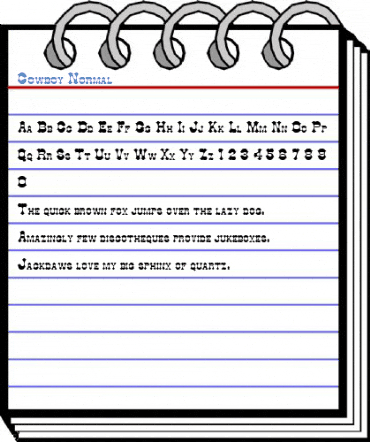 Cowboy Normal Font