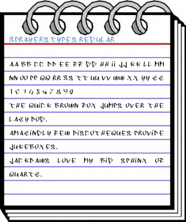 SprayersTypes Regular Font