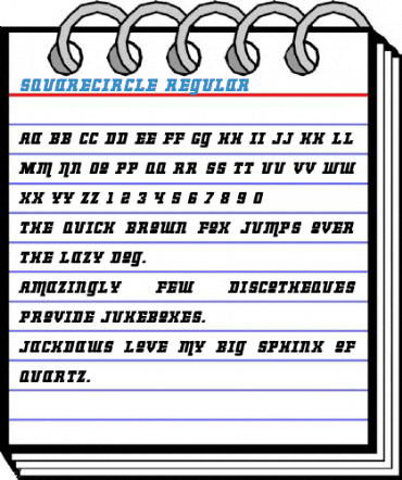 SquareCircle Regular Font