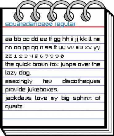 SquareDance00 Regular Font