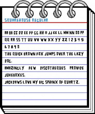 Squarehouse Regular Font