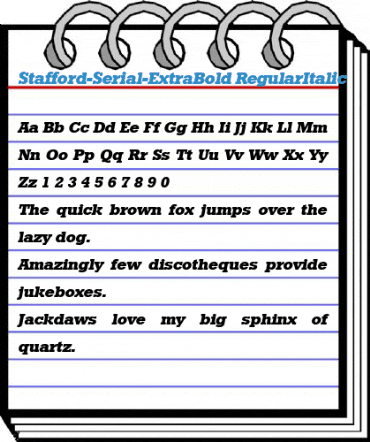 Stafford-Serial-ExtraBold Font