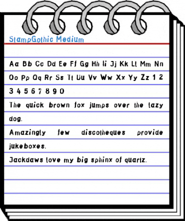 StampGothic Medium Font