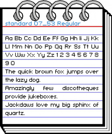 standard 07_53 Regular Font